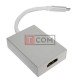 Переходник HDTV 4К TCOM, штекер USB type C - гнездо HDMI, с кабелем 15см, в коробке