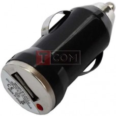 Автомобильная зарядка USB, 5V, 1A, чёрная