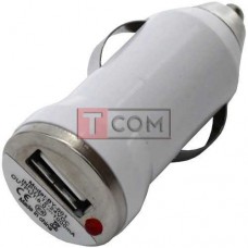 Автомобильная зарядка USB TCOM, 5V, 1A, белая