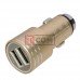 Автомобильная зарядка TCOM, 2 USB 1A+2.1А, металлическая, в коробке