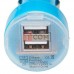 Автомобільна зарядка 2хUSB, 1A+2.1А, блакитна