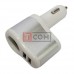 Автомобильная зарядка TCOM, гнездо прикуривателя + 2 USB 3.1А, цветная