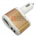 Автомобильная зарядка TCOM, гнездо прикуривателя + 2 USB 3.1А, цветная
