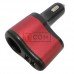 Автомобильная зарядка TCOM, гнездо прикуривателя + 2 USB 3.1А, цветная