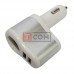 Автомобільна зарядка TCOM, гніздо прикурювача + 2 USB 3.1а, кольорова