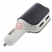 Автомобильная зарядка TCOM, гнездо прикуривателя + 2 гнезда USB 2.1А+1A, чёрная