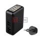 Сетевая зарядка TCOM на 4 USВ, AC 220V/ DC 5V 2.1A, чёрная