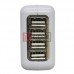Сетевая зарядка TCOM на 4 USВ, AC 220V/ DC 5V 2.1A, белая