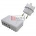 Сетевая зарядка TCOM на 4 USВ, AC 220V/ DC 5V 6A, белая
