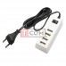 Сетевая зарядка TCOM на 4 USВ, (AC 220V/ DC 5V 4.2A), c кабелем 1,5м, белая
