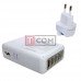 Сетевая зарядка TCOM на 5 USВ, AC 220V/ DC 5V 4.1A, белая