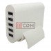 Сетевая зарядка TCOM на 5 USВ, AC 220V/ DC 5V 10A, TCOM, подставка, c кабелем 1м