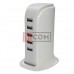 Мережева зарядка TCOM на 5 USВ, AC 220V / DC 5V 4A, TCOM, підставка, c кабелем 1м