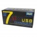 Сетевая зарядка TCOM на 7 USВ, AC 220V/ DC 5V 2.4A+2.1A+5x1A, c кабелем 1.5м