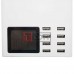 Мережева зарядка TCOM, 8 гнізд USВ, AC 220V/DC 5V, 8.2A, з дисплеєм, з кабелем 1.5м