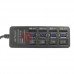 USB-Hub на 4 порта iETOP, USB3.0, с выключателями, черный