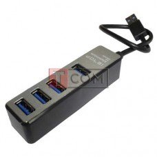 USB-Hub на 4 порта iETOP, USB3.0, серый