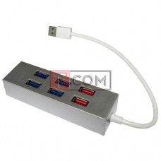 USB-Hub на 6 портов iETOP, USB3.0, серый