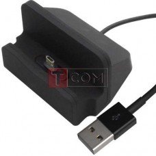 Док станция для зарядки micro USB TCOM, с шнуром USB, черная