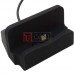 Док станция для зарядки micro USB TCOM, с шнуром USB, черная