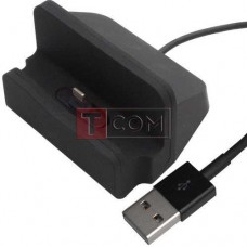 Док станція для зарядки iPhone TCOM, з шнуром USB, чорна Док станція для зарядки iPhone TCOM, з шнуром USB, чорна