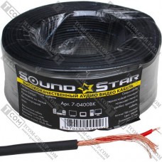 Кабель SoundStar 1 жила в экране Ø-2,1мм (10x0.12+30x0.12) чёрный, 100м.