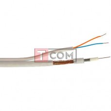 Кабель 3C2V (0,5Cu/48x0,12CCA) + 2x0,51Cu, диам.-5,0+2,5мм, белый, 100м
