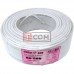 Кабель RG-58U (0,8Cu+2,9PE+Al foil+64x0,12CCA), диам.-5мм, белый, 100м