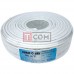 Кабель RG-6 EUROSAT (1,02CCS+48/0,12Al-Mg), диам.-6,5мм, белый, 100м