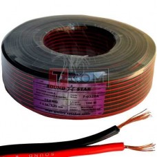 Кабель питания Sound Star, CCA, 2x0.75мм², красно-чёрный, 100м