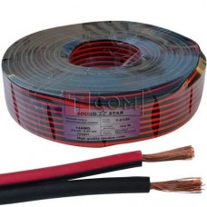 Кабель питания Sound Star, Cu, 2х1,3мм², красно-чёрный, 100м