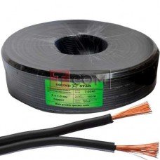 Кабель питания Sound Star, Cu, 2х1.5мм², чёрный, 100м