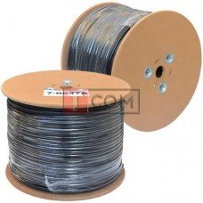 Кабель UTP KW-Link, Cat.5e, 4 пары, 0.51мм, CCA, Ø5.4мм, наружный c тросом, 305м