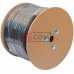 Кабель FTP Omega, Cat.5e, 4 пары, 0,48мм, CCA, Ø5.8мм, наружный c тросом, 500м