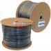 Кабель FTP KW-Link, Cat.5e, 4 пары, 0.51мм, CCA, Ø5.8мм, наружный c тросом, 305м