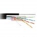 Кабель FTP KW-Link, Cat.5e, 4 пары, 0.51мм, CCA, Ø5.8мм, наружный c тросом, 305м