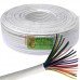Кабель сигнальный VKcable, 20 жил, без экрана, 7х0.22мм,CCA, белый, 100м