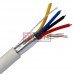 Кабель сигнальний VKcable, 4 жили, в екрані, 7х0.22мм, Cu, білий, 100м