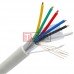 Кабель сигнальный VKcable, 6 жил, в экране, 7х0.22мм, Cu, белый, 100м