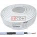 Кабель коаксиальный RG-6U (CS6-002) CommSpace, одножильный, CCS, 48%, белый, 100м