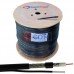 Кабель коаксиальный RG-6U (CS6-015) CommSpace, внешний, одножильный, CCS, 64%, чёрный, 305м
