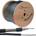 Кабель коаксиальный RG-6U (CS6-017) CommSpace, внешний, одножильный, CCS, 96%, чёрный, 305м