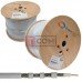 Кабель коаксиальный RG-6U (CS6-021) CommSpace, одножильный, CCS, 64%+48%, белый, 305м