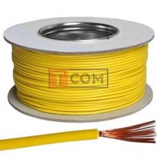 Провод монтажный ПВ-4 (H05V-K) Multicom, 0.50мм², CCA, жёлтый, 100м