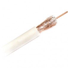 Кабель EuroSat RG-6 (1,02CCS+96/0,12CCA) белый, 25м