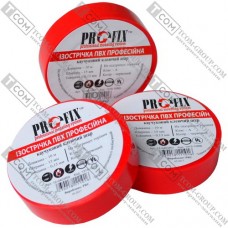 Изолента 0.13 х 15мм, 10м, красная, Profix