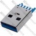 Штекер USB 3.0 тип A, монтажный Штекер USB 3.0 тип A, монтажный