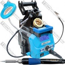Паяльная станция YIHUA 939D+ III с дисплеем, 32W (max 120W), 200-480°C, синяя