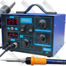Паяльная станция 2в1 YIHUA 862D+ (паяльник+фен), 2 дисплея