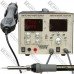 Паяльная станция 4в1 HandsKit 9305D, паяльник + фен + лабораторный блок + USB, 4 дисплея